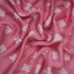 Pink Block Batik Print Modal Satin Fabric EEG-32481