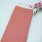 Coral Pink Solid Royal Georgette Fabric MKR-07