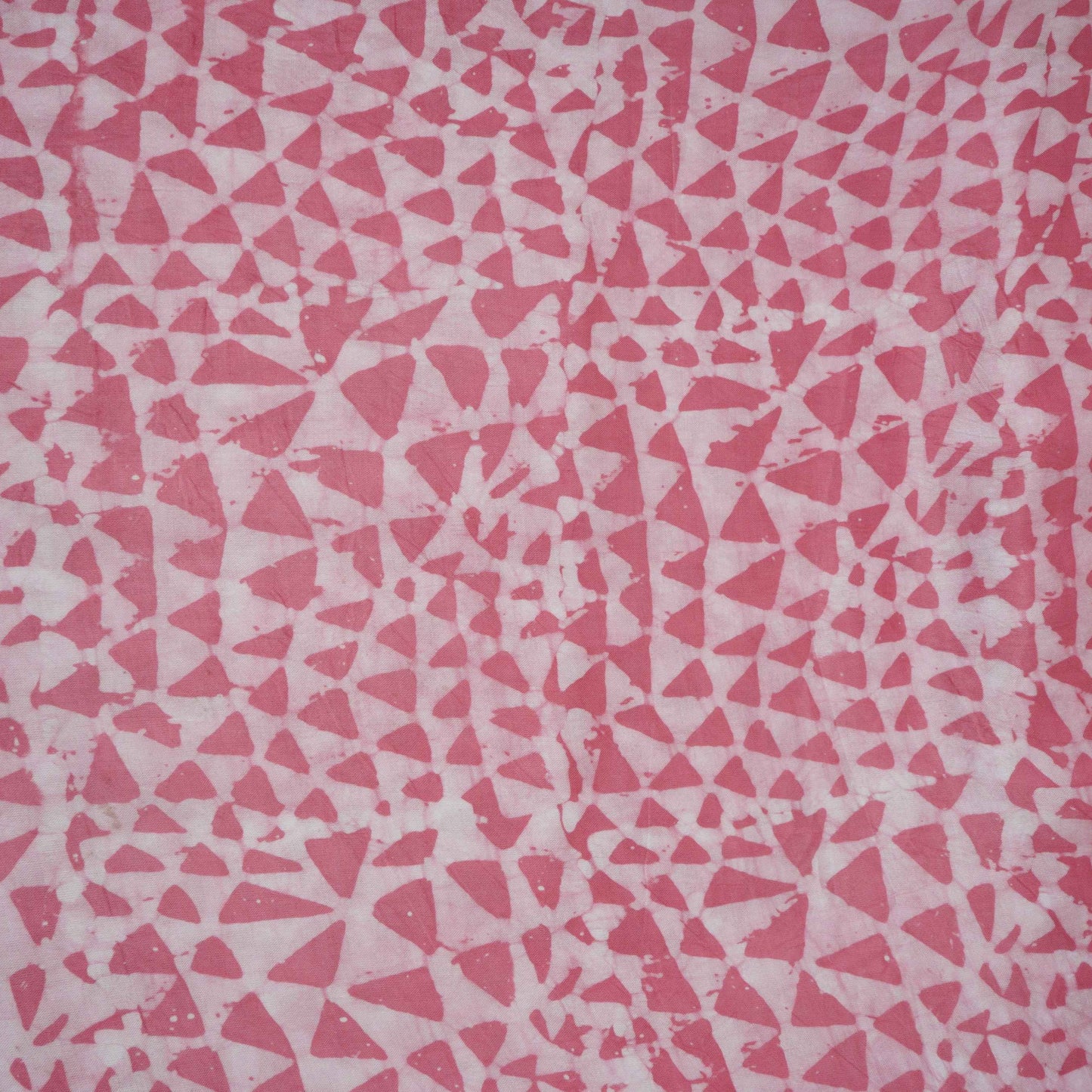 Pink Abstract Batik Print Modal Satin Fabric EEG-32483
