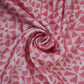 Pink Abstract Batik Print Modal Satin Fabric EEG-32483