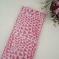 Pink Abstract Batik Print Modal Satin Fabric EEG-32483