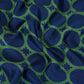 Blue Polka Dot Print Pure 70gm Chanderi Fabric SN-30547