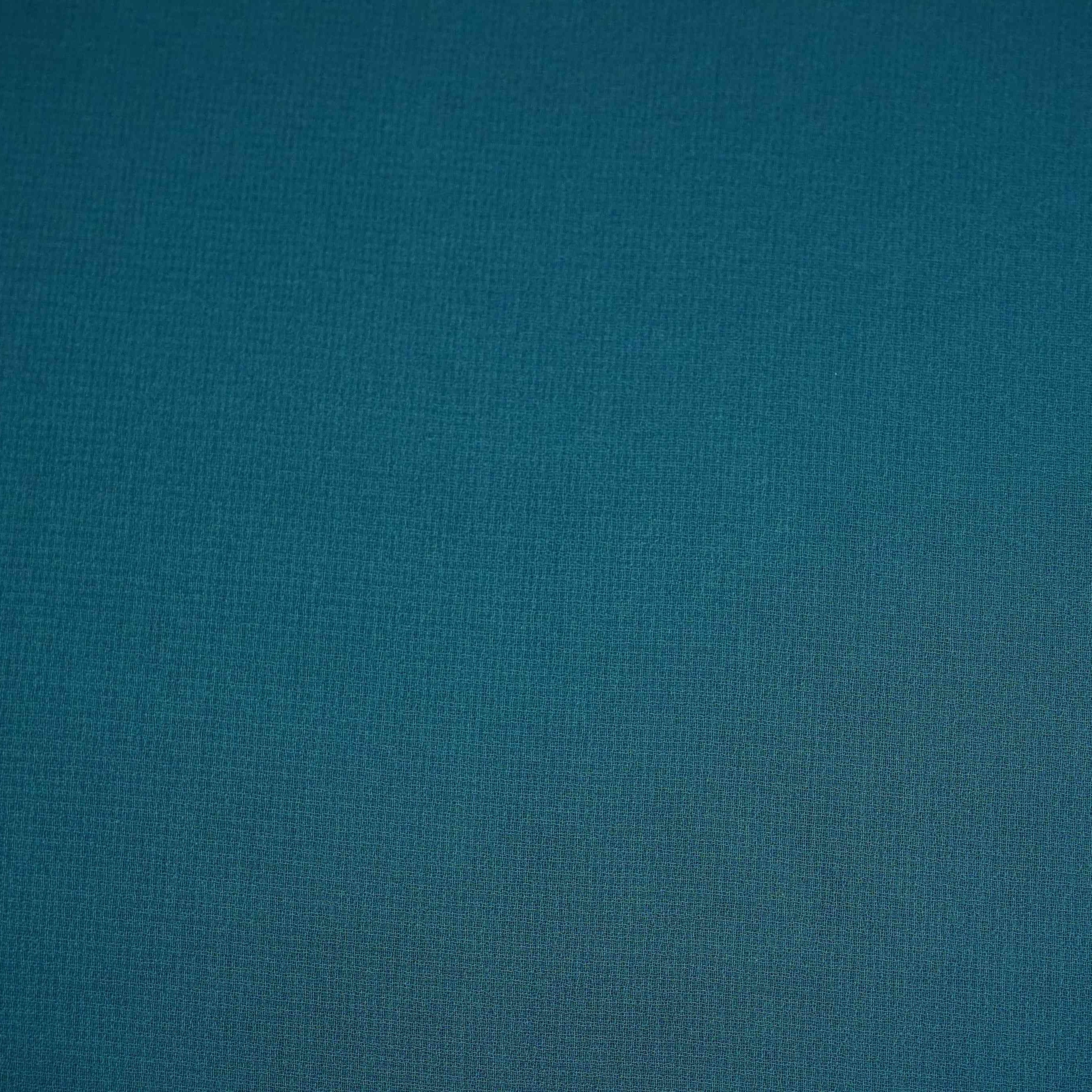 Teal Blue Solid Royal Georgette Fabric MKR-03
