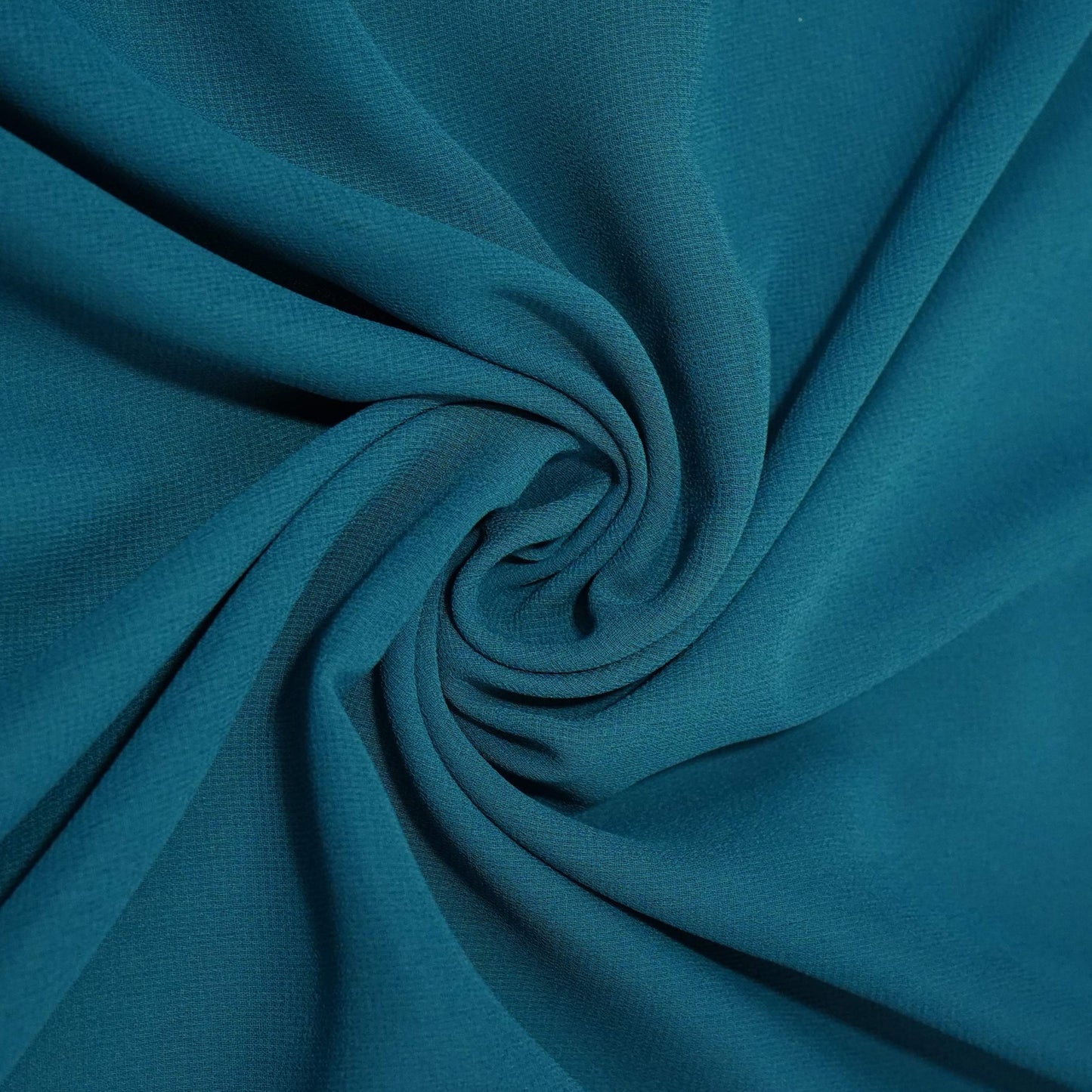 Teal Blue Solid Royal Georgette Fabric MKR-03