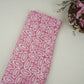 Pink Circle Batik Print Modal Satin Fabric EEG-32468