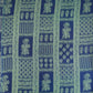 Blue Mughal Print Pure 70gm Chanderi Fabric SN-30530