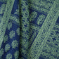 Blue Mughal Print Pure 70gm Chanderi Fabric SN-30530
