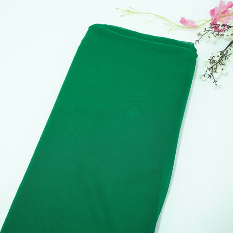 Green Solid Royal Georgette Fabric MKR-13