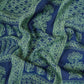 Blue Mughal Print Pure 70gm Chanderi Fabric SN-30530