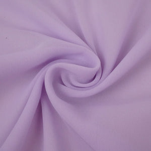 Lavender Solid 60Gm Georgette Fabric SSMG-36 - TradeUNO