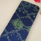 Blue Shibori Print Pure 70gm Chanderi Fabric SN-30541