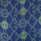 Blue Shibori Print Pure 70gm Chanderi Fabric SN-30541