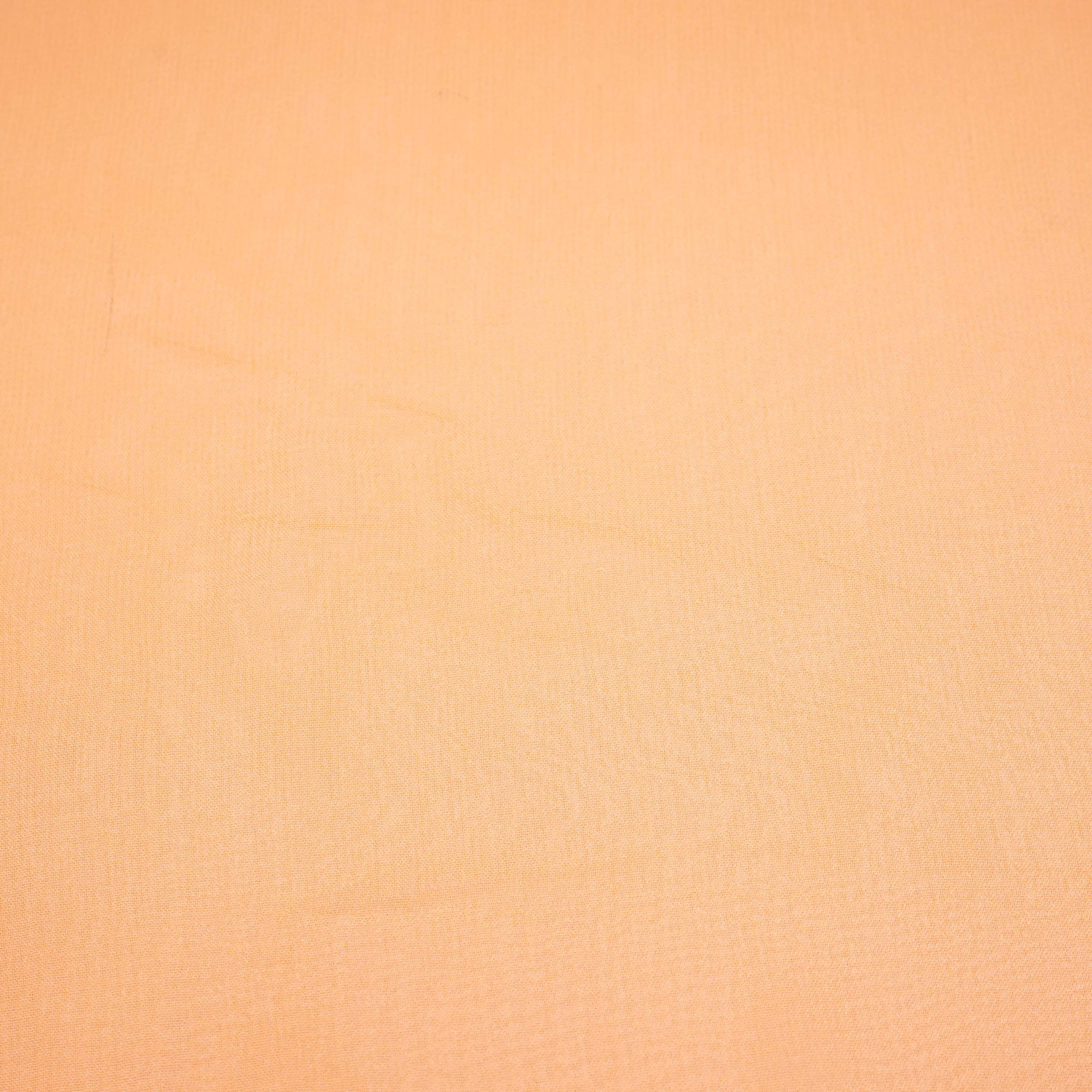 Light Orange Solid Royal Georgette Fabric MKR-06