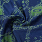 Blue Shibori Print Pure 70gm Chanderi Fabric SN-30541