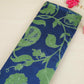 Blue Floral Print Pure 70gm Chanderi Fabric SN-30529