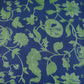 Blue Floral Print Pure 70gm Chanderi Fabric SN-30529