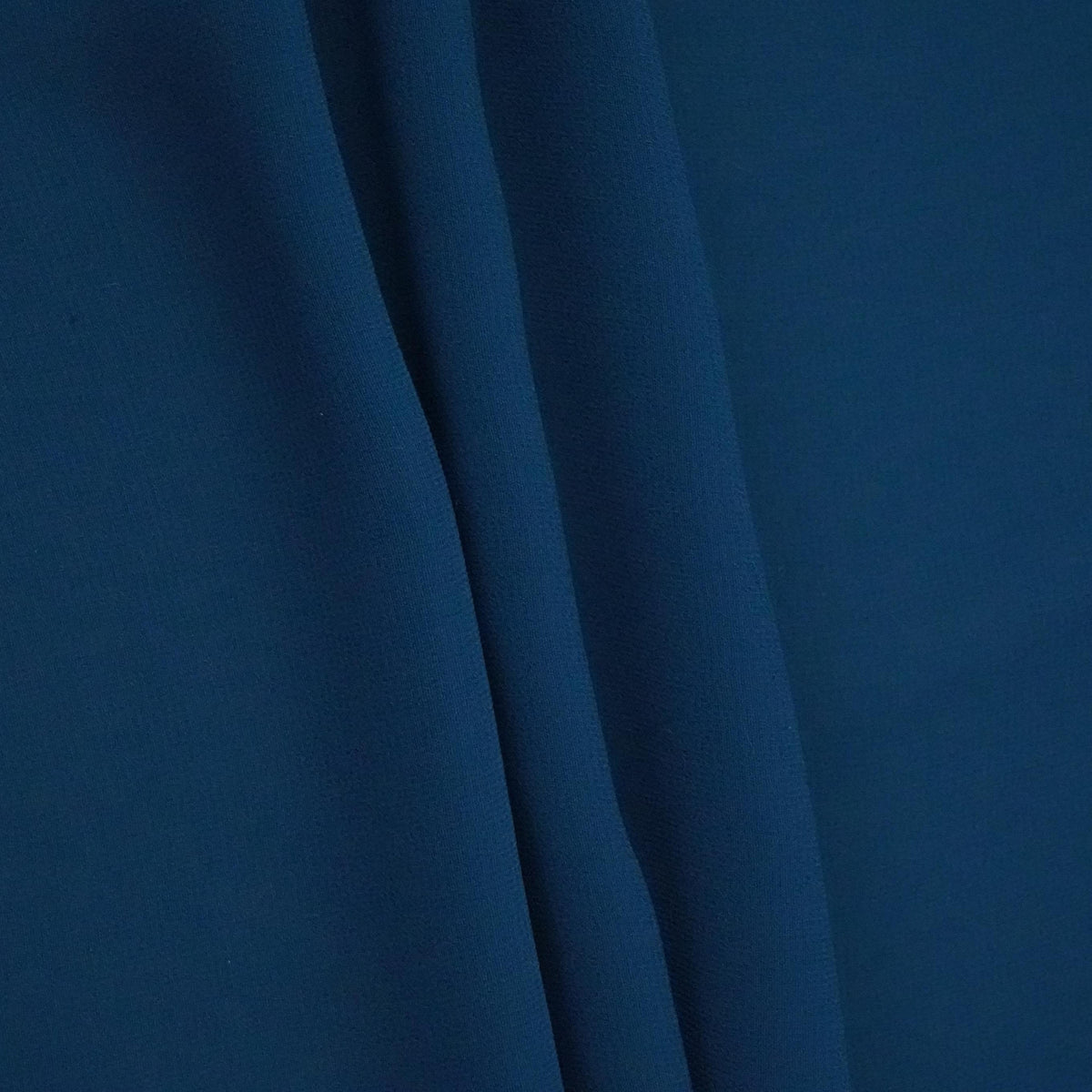 Teal Blue Solid 60Gm Georgette Fabric SSMG-29 - TradeUNO
