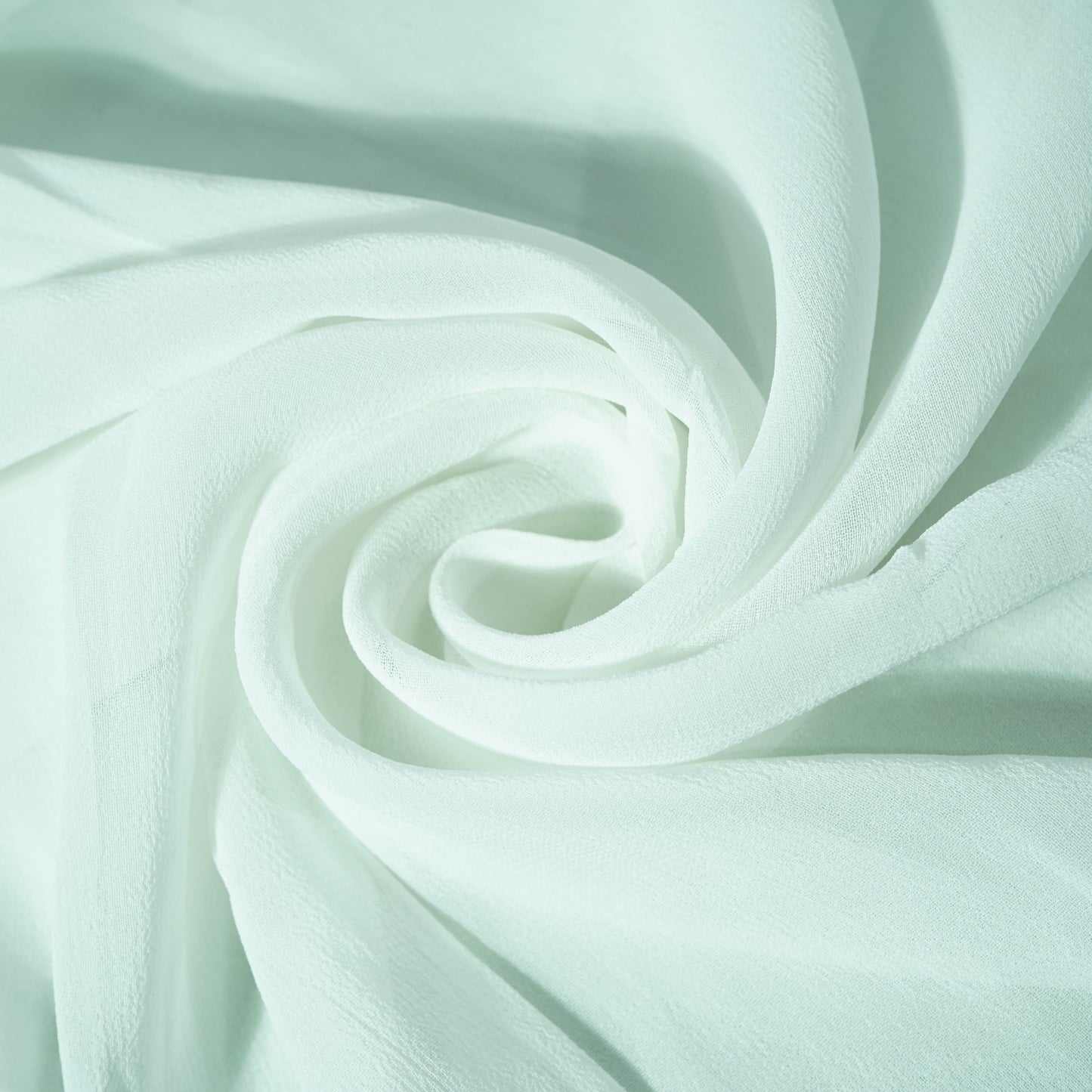 White Solid Dyeable Georgette Fabric