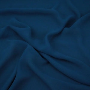 Teal Blue Solid 60Gm Georgette Fabric SSMG-29 - TradeUNO