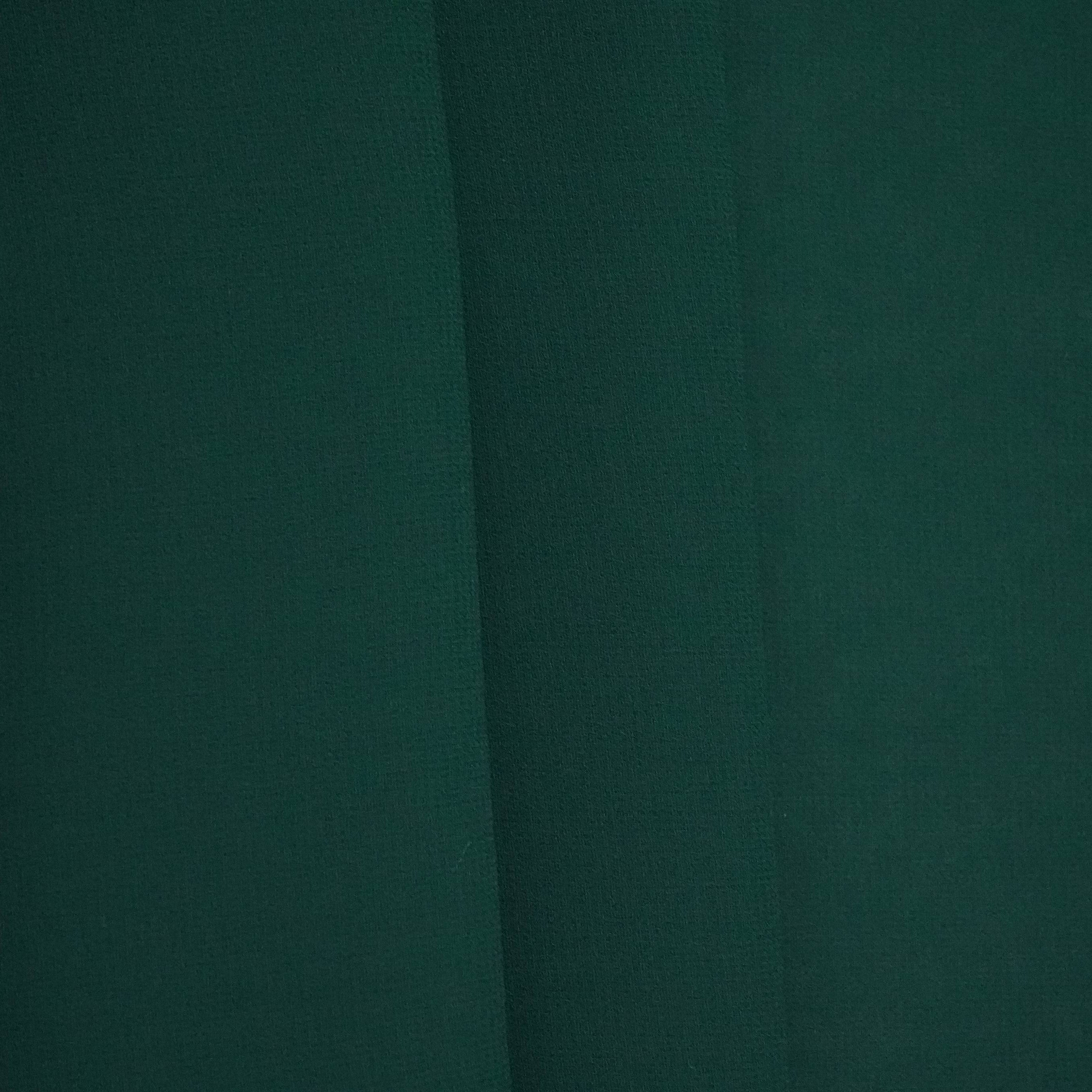 Dark Green Solid 60Gm Georgette Fabric SSMG-33 - TradeUNO