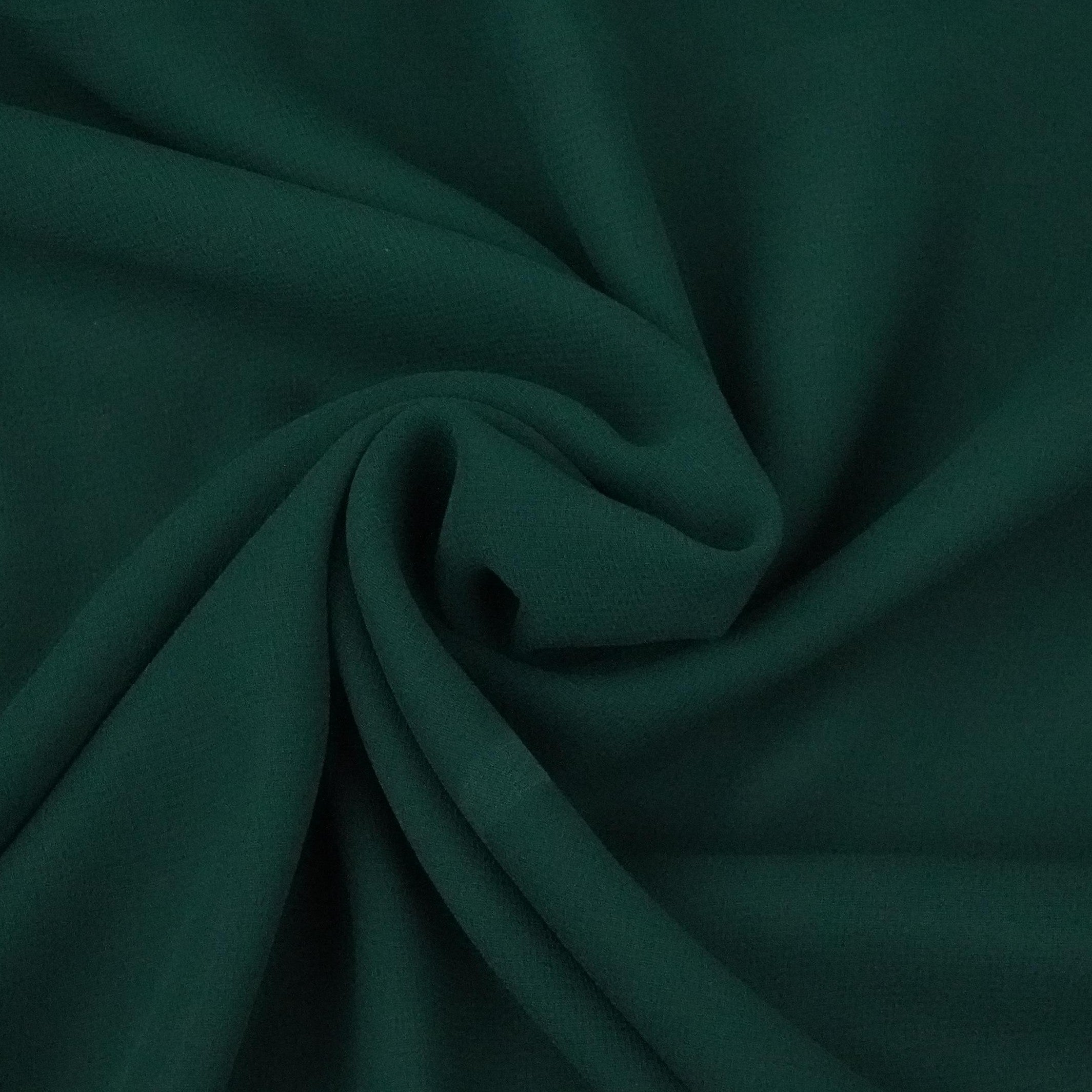 Dark Green Solid 60Gm Georgette Fabric SSMG-33 - TradeUNO