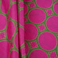 Magenta Pink Polka Dot Print Pure 70gm Chanderi Fabric SN-30545