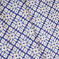Royal Blue with Off White Floral Print Muslin Fabric MT-29390