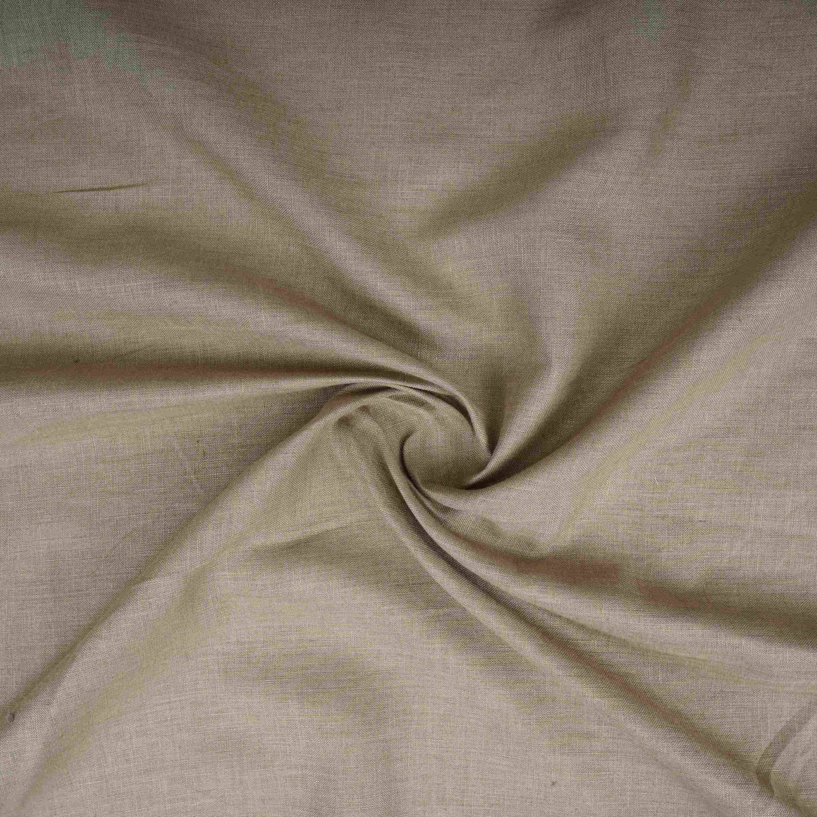 Mehendi Green Solid Pure Linen Fabric UT-30955 - TradeUNO