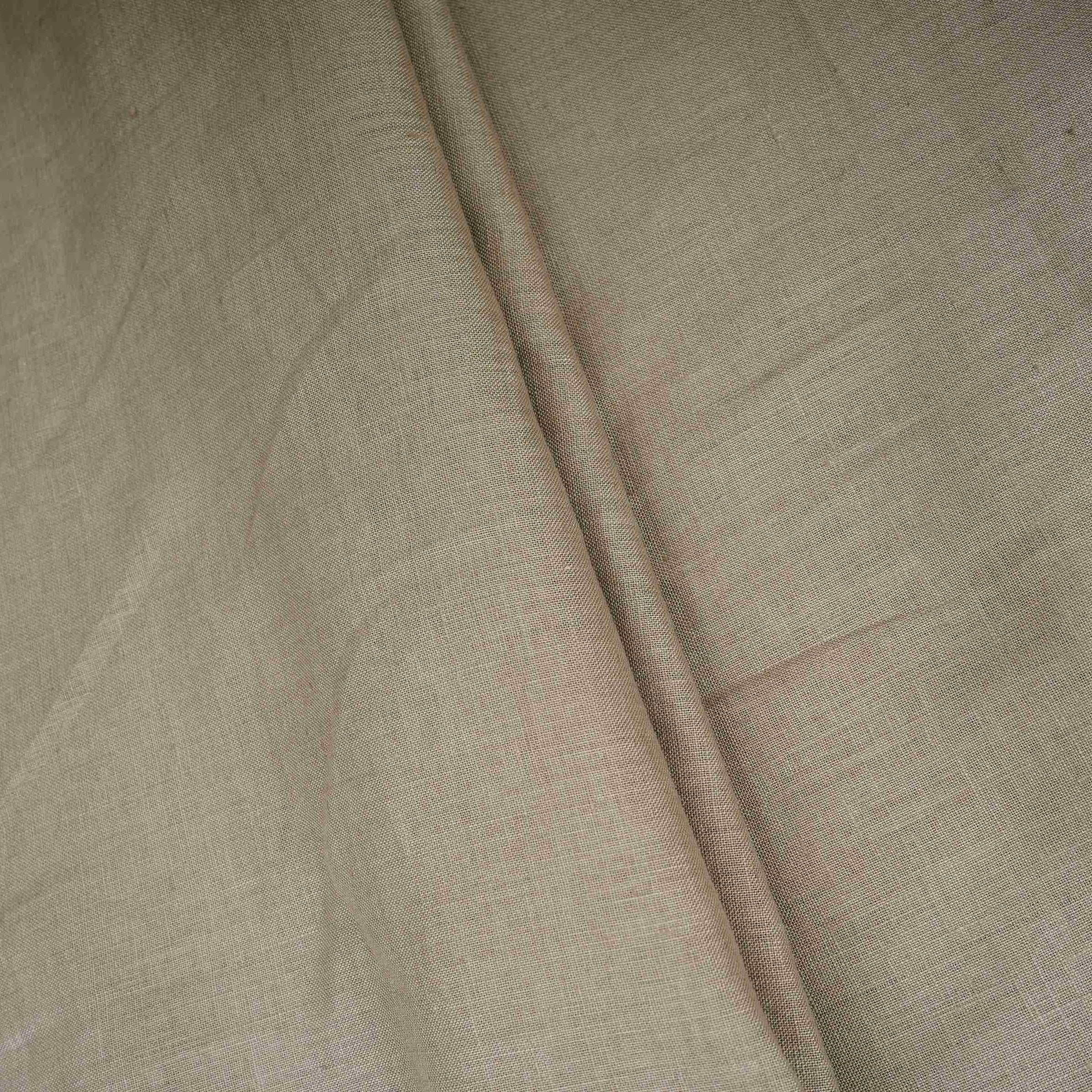 Mehendi Green Solid Pure Linen Fabric UT-30955 - TradeUNO