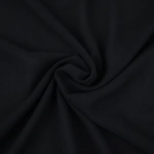 Black Solid 60Gm Georgette Fabric SSMG-35 - TradeUNO