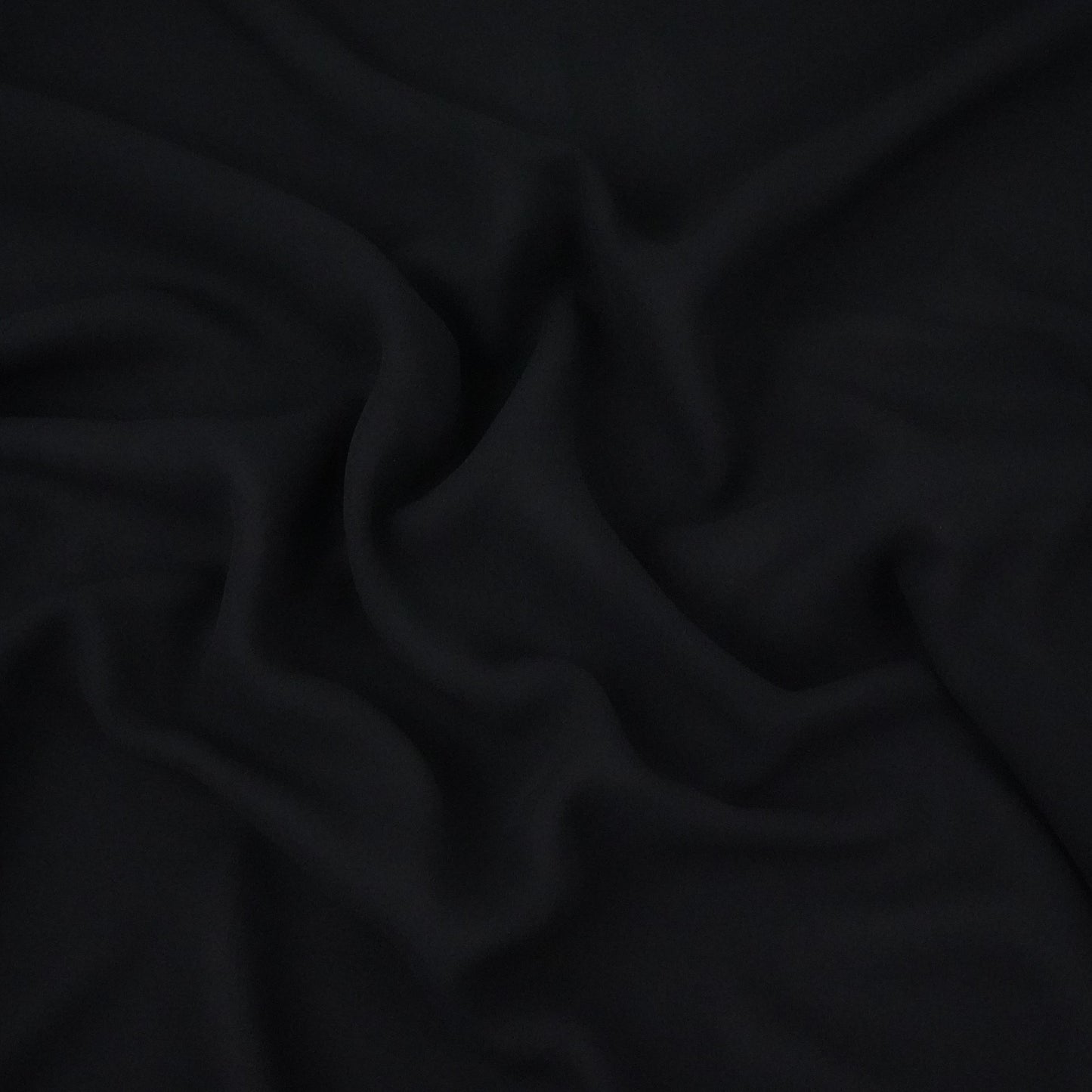 Black Solid 60Gm Georgette Fabric SSMG-35