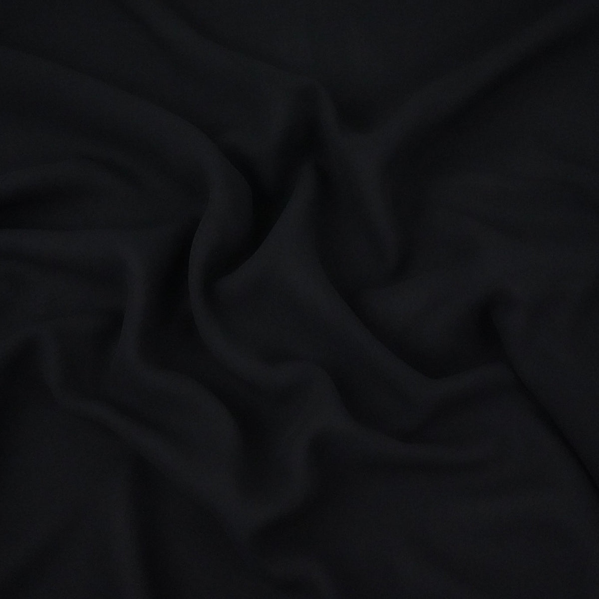 Black Solid 60Gm Georgette Fabric SSMG-35 - TradeUNO
