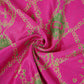 Magenta Pink Shibori Print Pure 70gm Chanderi Fabric SN-30534