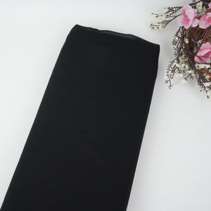 Black Solid 60Gm Georgette Fabric SSMG-35 - TradeUNO