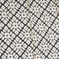 Black with Off White Floral Print Muslin Fabric MT-29391