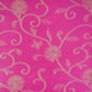 Magenta Pink Floral Print Pure 70gm Chanderi Fabric SN-30525