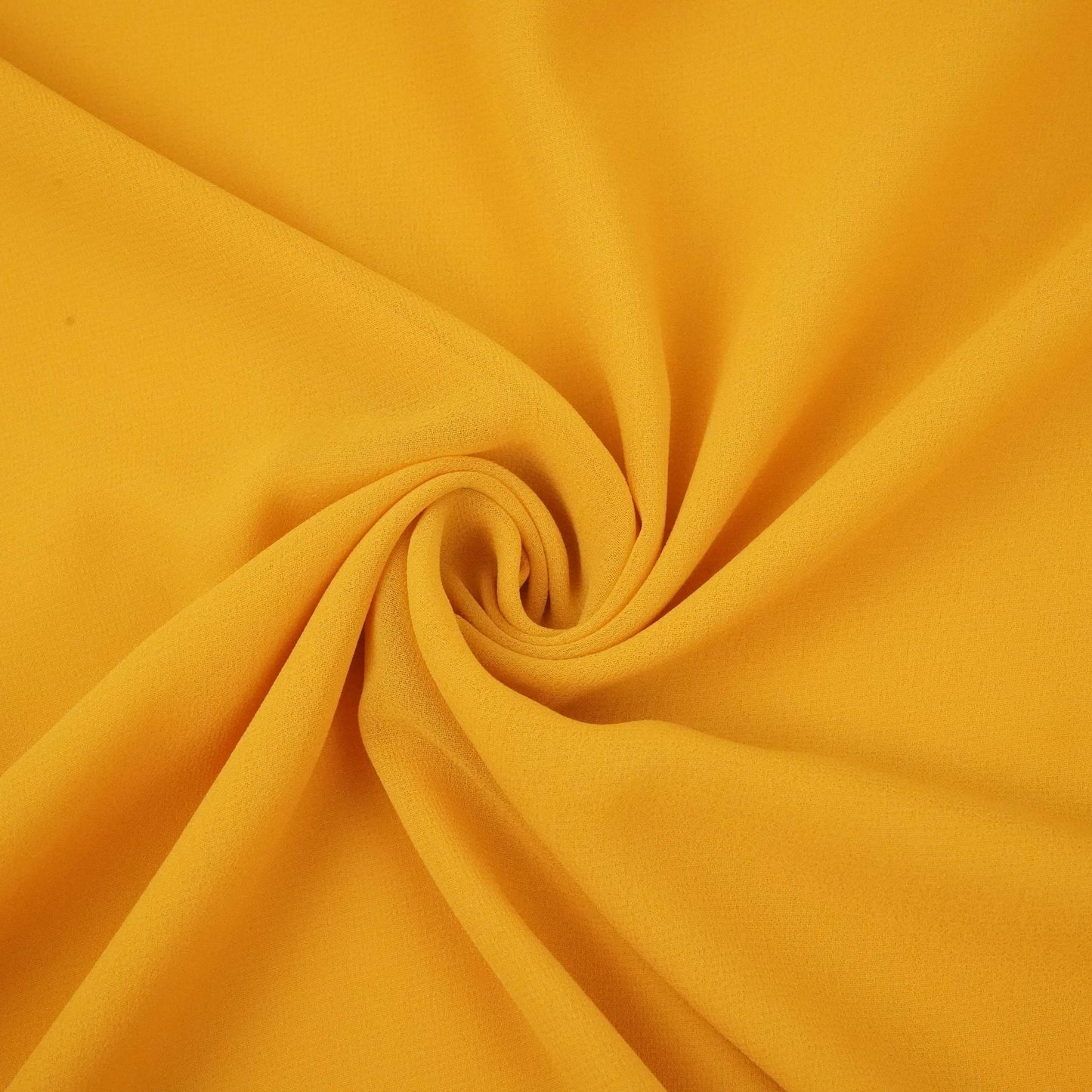 Yellow Solid 60Gm Georgette Fabric SSMG-43