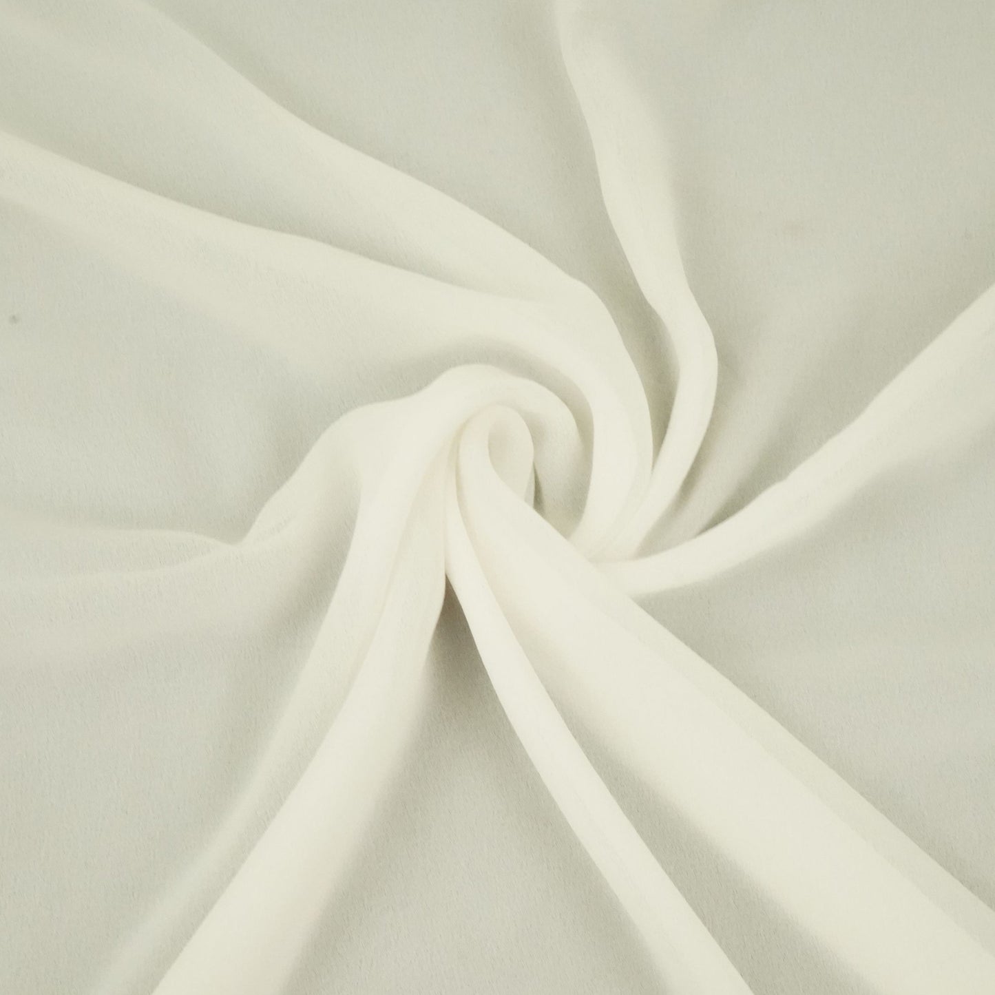 White Solid 60Gm Georgette Fabric SSMG-42