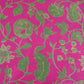 Magenta Pink Floral Print Pure 70gm Chanderi Fabric SN-30523