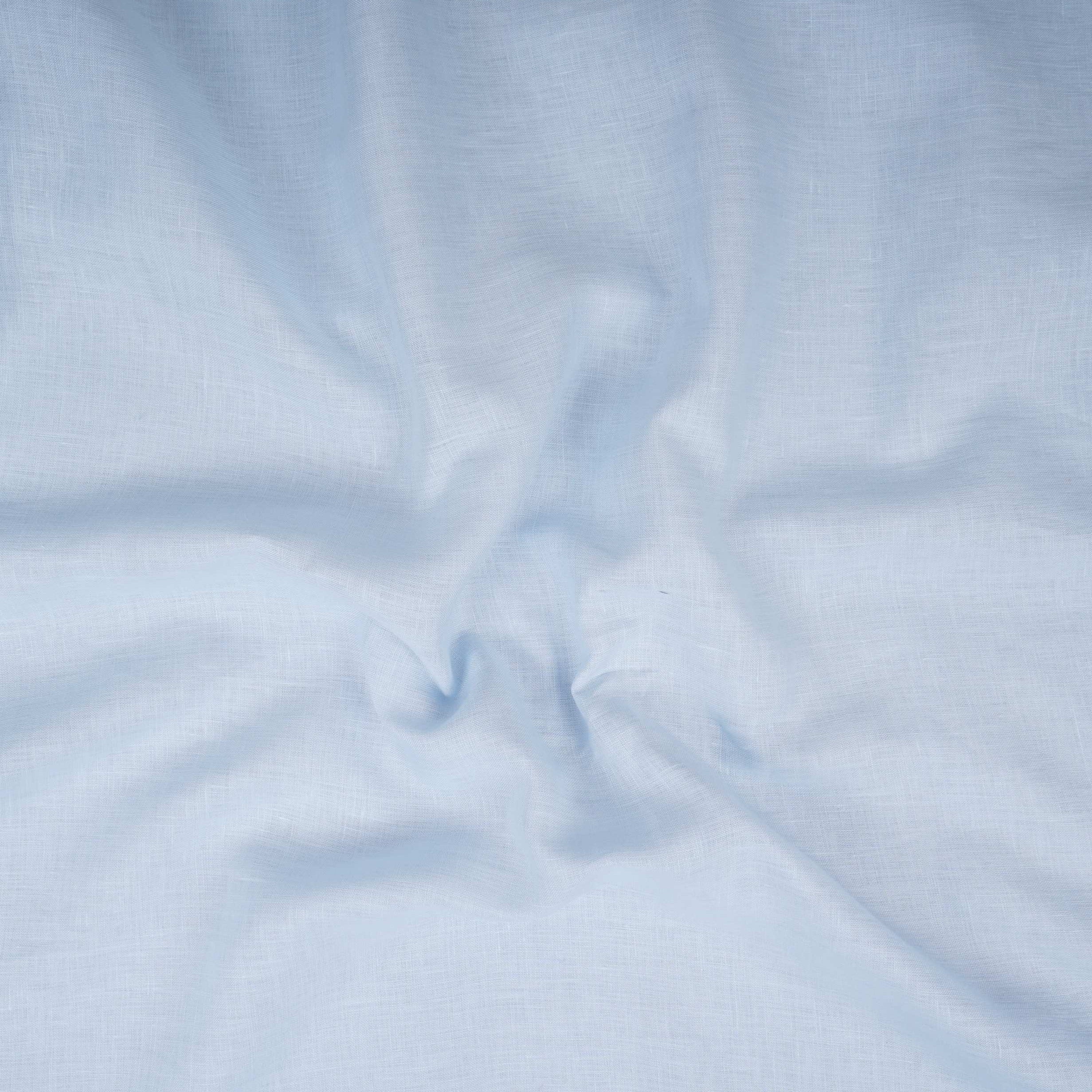 Sky Blue Solid Pure Linen Fabric UT-30952 - TradeUNO