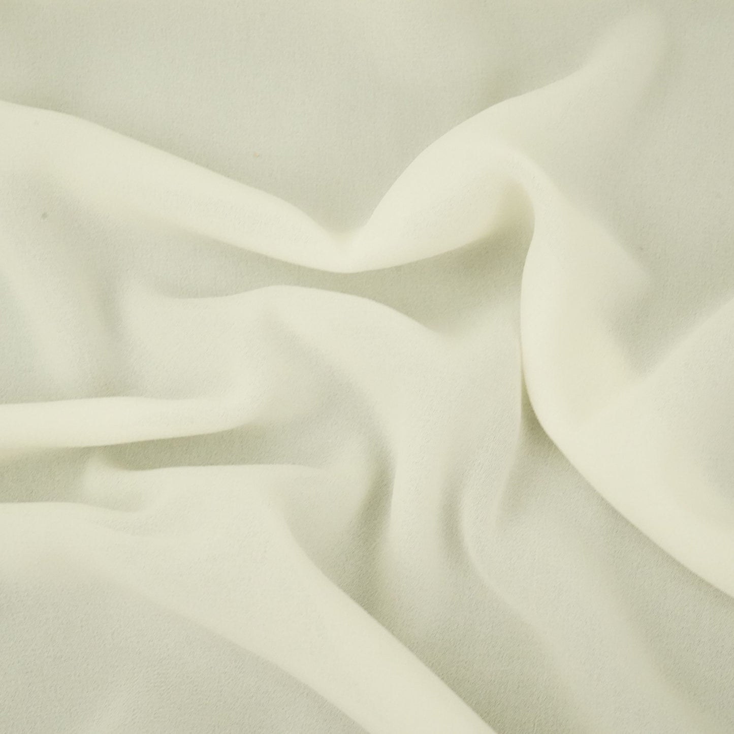 Off White Solid 60Gm Georgette Fabric SSMG-31