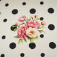 Off White Floral Polka Dot Print Muslin Fabric MT-29402