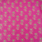Magenta Pink Floral Print Pure 70gm Chanderi Fabric SN-30535