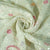 Classic White Floral Chikankari Work Dyeable Georgette Fabric