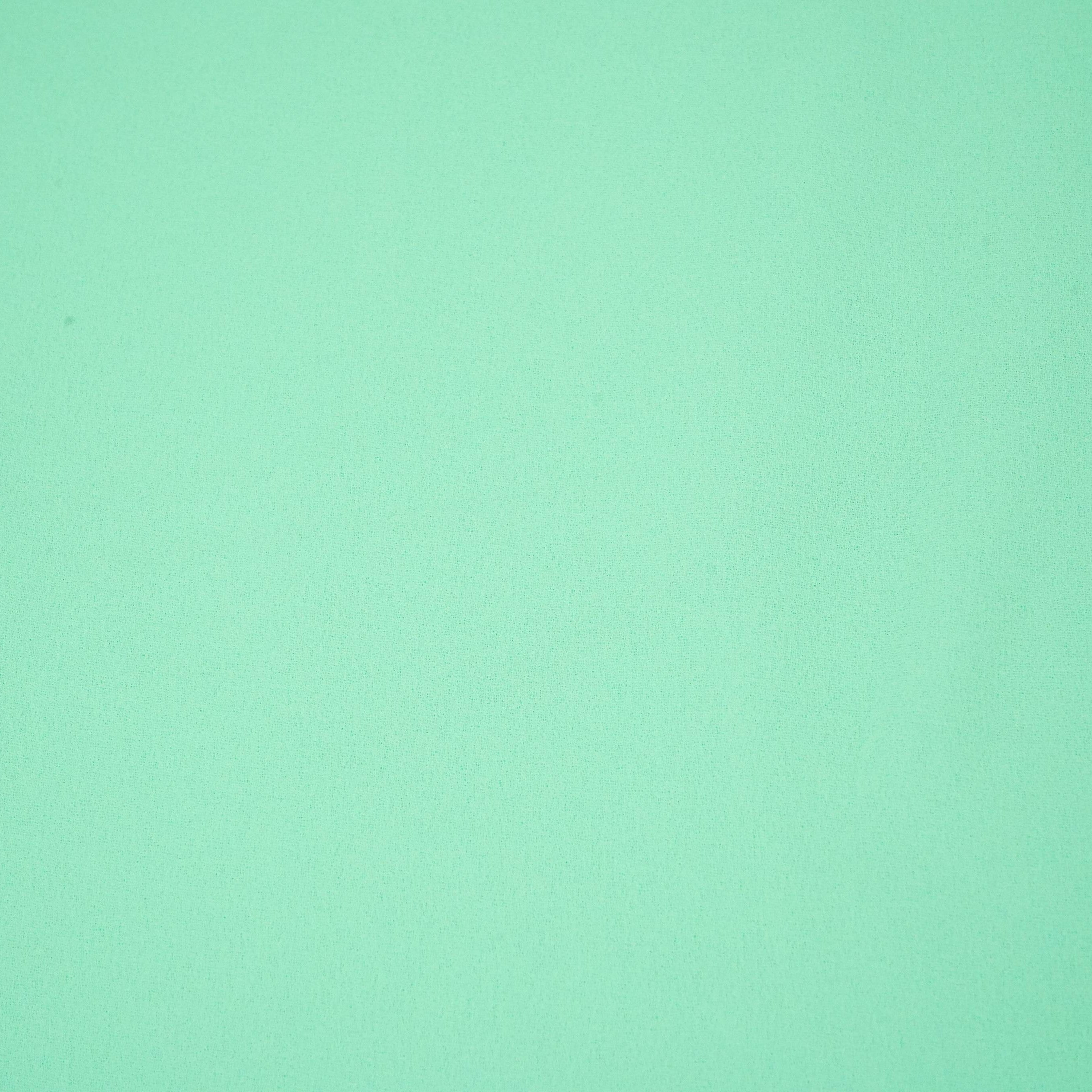 Mint Green Solid 60Gm Georgette Fabric SSMG-34 - TradeUNO