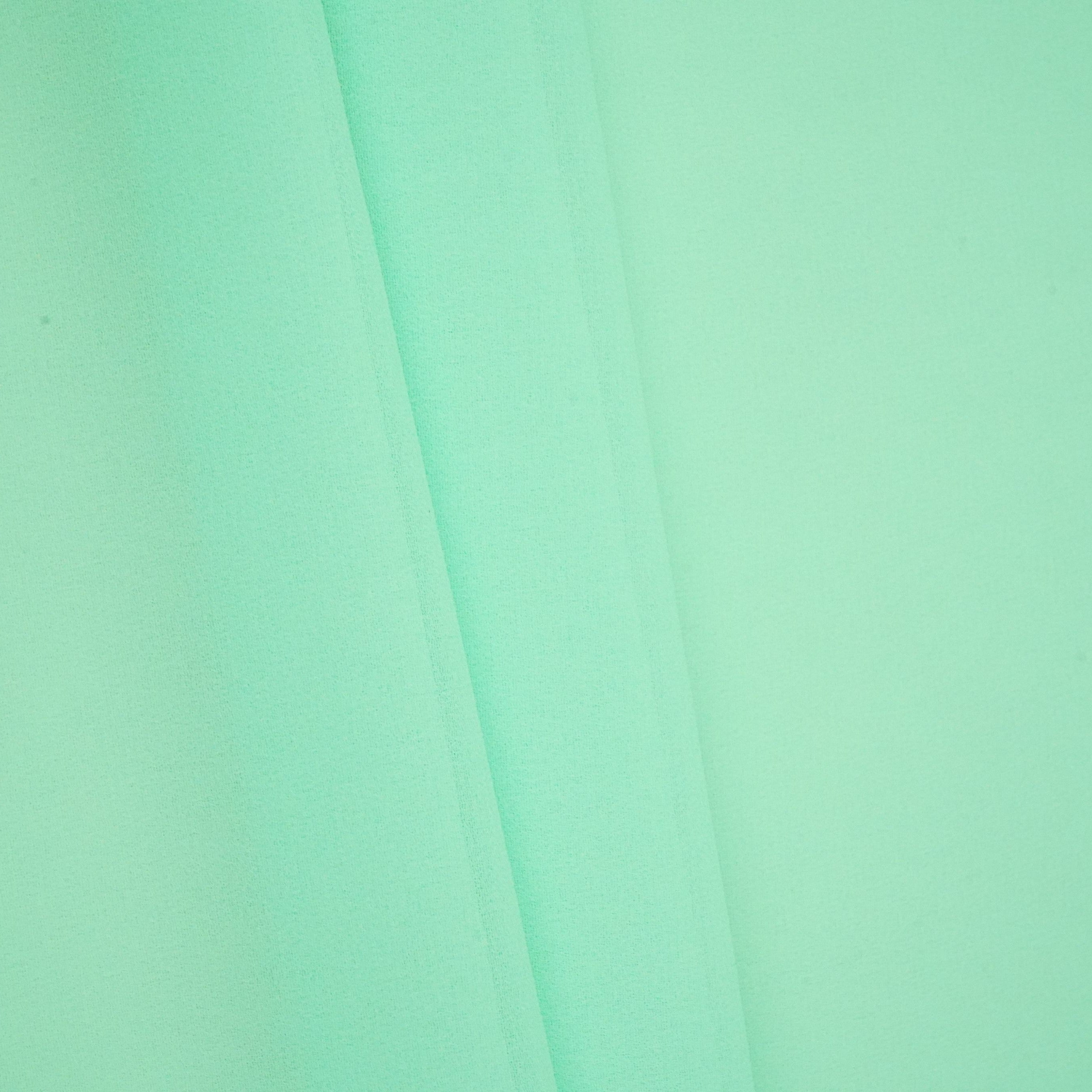 Mint Green Solid 60Gm Georgette Fabric SSMG-34 - TradeUNO