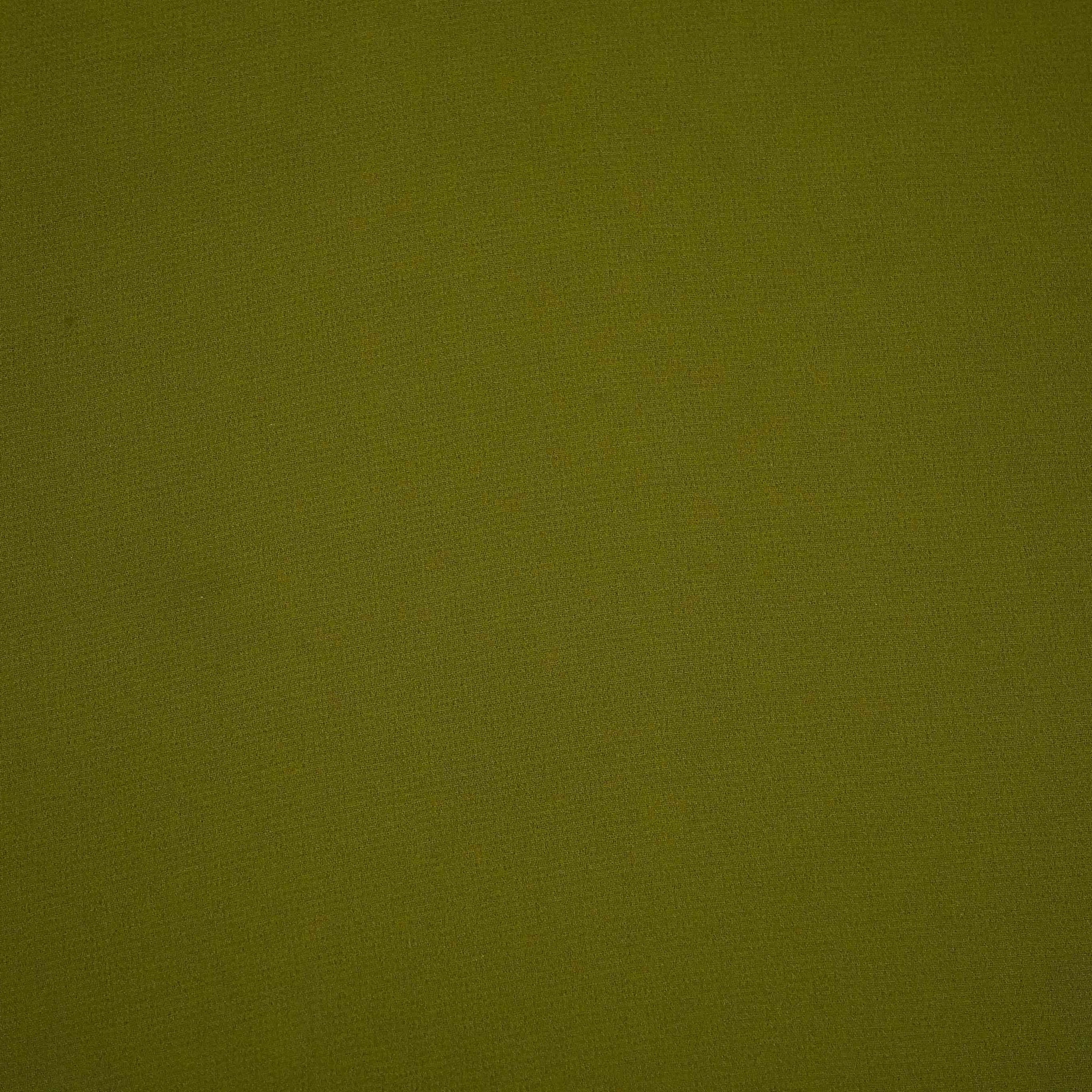 Mehendi Green Solid 60Gm Georgette Fabric SSMG-32 - TradeUNO