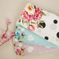 Baby Pink Floral Polka Dot Print Muslin Fabric MT-29403
