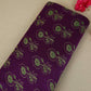 Purple Floral Print Pure 70gm Chanderi Fabric SN-30536