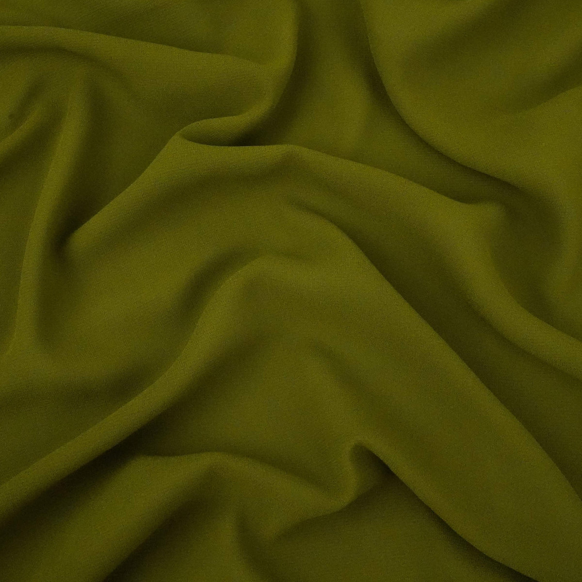 Mehendi Green Solid 60Gm Georgette Fabric SSMG-32 - TradeUNO